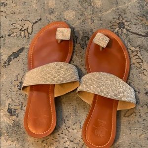 Worn once very unique sandals size 9